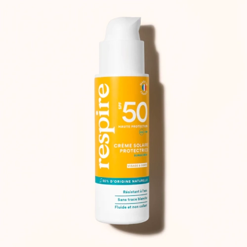 Respire Crème Solaire Protectrice SPF50 Solaires organiques