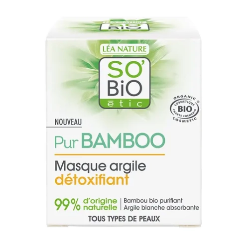 So'Bio Étic Pur Bamboo - Masque Argile Détoxifiant